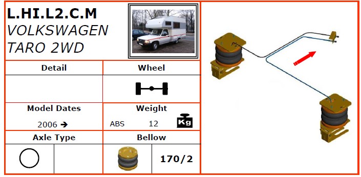 L.HI.L2.C.M/大众空气悬挂系统/大众空气悬挂/大众TARO 2WD（2006-）-Dunlop空气悬架