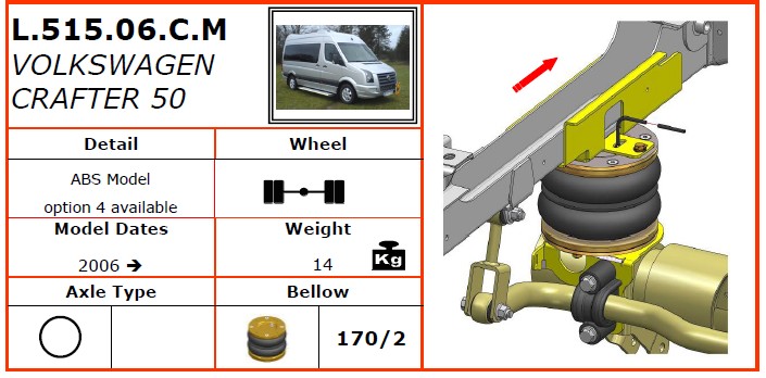 L.515.06.C.M/大众空气悬挂系统/大众空气悬挂/大众CRAFTER 50（2006-）-Dunlop空气悬架